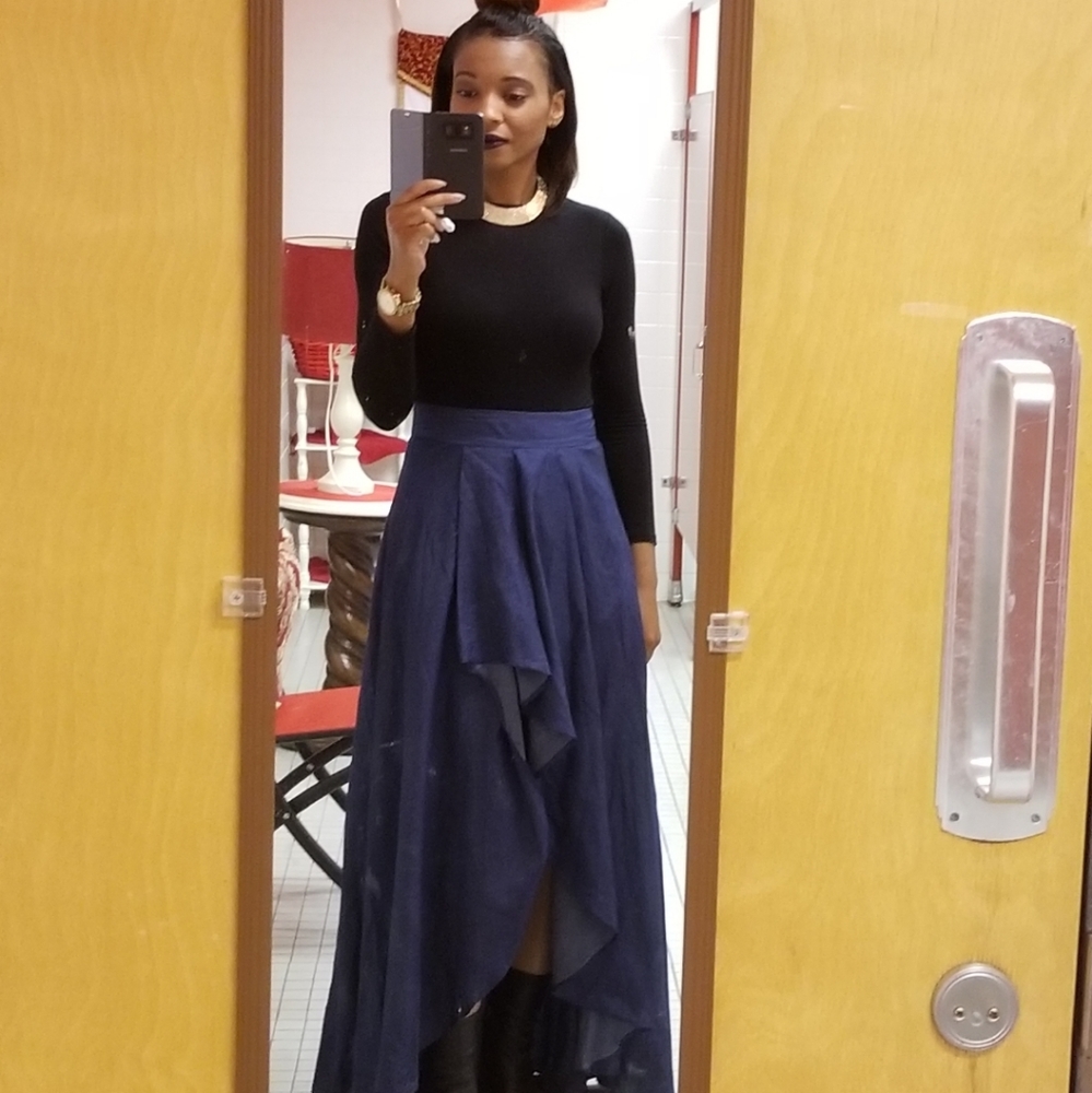 Beautiful denim like skirt
